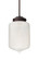 Besa Olin Stem Pendant Bronze Frost 1x4W LED Filament (127|1TT-OLINFR-EDIL-BR)