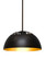 Besa Gordy Stem Pendant, Bronze Finish, 1x9W LED (127|1TT-GORDY-LED-BR)