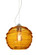 Besa Wave 10 Pendant Satin Nickel Amber 1x8W LED Filament (127|1KX-462782-EDIL-SN)