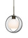 Besa Mana Pendant, Clear/Opal, Bronze Finish, 1x60W Medium Base (127|1JC-MANACL-BR)