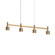 4-Light Linear Pendant w/Drum Shades (107|1784.14-CYL)