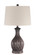1 Light Resin Base Table Lamp in Carved Painted Brown (20|86268)