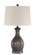 1 Light Resin Base Table Lamp in Carved Painted Brown (20|86268)