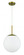 Gaze 1 Light 12'' Pendant in Satin Brass (White Glass) (20|56892-SB-WG)