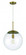 Gaze 1 Light 14'' Pendant in Satin Brass (20|56893-SB)