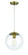 Gaze 1 Light 10'' Pendant in Satin Brass (20|56891-SB)