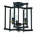 Avante Grand 3 Light Cage Convertible Semi Flush/Pendant in Flat Black/Satin Brass (20|56953-FBSB)