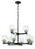 Avante Grand 9 Light Two-Tier Chandelier in Flat Black/Satin Brass (20|56929-FBSB)