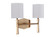 Chatham 2 Light Vanity in Satin Brass (20|16014SB2)