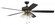Super Pro 104 60'' 5-Blade Ceiling Fan in Flat Black/Satin Brass w/ Black Walnut/Flat Black Blade (20|S104FBSB5-60BWNFB)