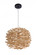 Natural Pendant 1 Light Pendant w/ Natural Wood Woven Orb (20|P2001-NT)