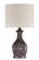 1 Light Resin Base Table Lamp in Carved Painted Brown (2 Pack) (20|86265)