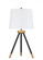 1 Light Metal Tri-Pod Base Table Lamp in Painted Black/Gold (2 Pack) (20|86266)