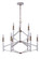 The Reserve 9 Light 2-Tier Chandelier in Matte White/Satin Brass (20|55529-MWWSB)
