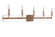 Graclyn 5 Light Vanity in Satin Brass (20|57705-SB)
