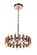 Simple Lux 20 Light LED Chandelier in Satin Brass (20|57520-SB-LED)