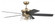 Gibson 52'' 5-Blade Ceiling Fan in Satin Brass w/ Flat Black/Black Walnut Blades (20|GBN52SB5)