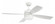 Sebastion 52'' 4-Blade Indoor/Outdoor (Wet) Ceiling Fan in White w/ White Blades; Light Kit Inclu (20|SBN52W4)