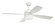 Sebastion 52'' 4-Blade Indoor/Outdoor (Wet) Ceiling Fan in White w/ White Blades; Light Kit Inclu (20|SBN52W4)
