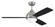 Keen 48'' 3-Blade Ceiling Fan in Brushed Polished Nickel w/ Flat Black/Greywood Blades; Light Kit (20|KNE48BNK3)