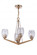 Guiding Star 4 Light Chandelier in Satin Brass (20|57324-SB)