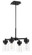 Bennet 4 Light Outdoor Chandelier in Midnight (20|57124-MN)
