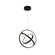 Sienna 30W LED Orb Pendant Black (12|AC6691BK)