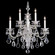 La Scala 5 Light 120V Wall Sconce in Florentine Bronze with Clear Heritage Handcut Crystal (168|5003-83)