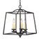 Golden Lighting Athena 3-light Pendant in Natural Black (36|3072-3P NB)
