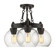 Golden Lighting Galveston 3-light Semi-Flush Mount in Rubbed Bronze (36|4855-SF RBZ-SD)