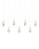 Glace White 7-Light Linear Multi-Drop Pendant (92|9000-1072)