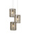 Regatta 3-Light Round Multi-Drop Pendant (92|9000-1048)