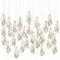 Glace White 30-Light Linear Multi-Drop Pendant (92|9000-1038)