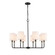 Chelsea 8-Light Chandelier Ceiling Light Matte Black Modern Gold (670|9148-MB/MG)
