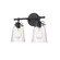 Amberose 2-Light Vanity Matte Black (670|4412-MB)
