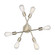 Decco 6-Light Semi-Flush Ceiling Mount Modern Gold (670|4256-MG)
