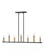Large Seven Light Linear Chandelier (1118101|83156BK)