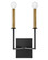 Medium Two Light Tall Sconce (1118101|83152BK)