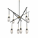 Avola 8 - Light Ice - Drop Abstract Chandelier (10813|KCH1106A-8)