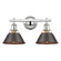 Yep by Golden Lighting Orwell 2-light Vanity in Chrome and Rubbed Bronze shade (36|3306-BA2 CH-RBZ)
