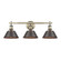 Yep by Golden Lighting Orwell 3-light Vanity in Aged Brass and Rubbed Bronze shade (36|3306-BA3 AB-RBZ)