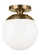 Leo - Hanging Globe One Light Wall / Ceiling Semi-Flush Mount (7725|7518EN3-848)