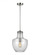 Baylor contemporary 1-light indoor dimmable ceiling hanging single pendant light in satin nickel fin (7725|P1461SN)