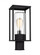 Vado transitional 1-light LED outdoor exterior post lantern in black finish with clear glass shade (7725|8231101EN7-12)