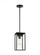Vado transitional 1-light LED outdoor exterior ceiling hanging pendant lantern in black finish with (7725|6231101EN7-12)