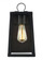 Marinus modern 1-light outdoor exterior small wall lantern sconce in black finish with clear glass p (7725|8537101-12)