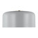 Malone transitional 1-light LED indoor dimmable large ceiling flush mount in matte grey finish with (7725|7705401EN3-118)