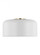 Malone transitional 1-light LED indoor dimmable medium ceiling flush mount in matte white finish wit (7725|7605401EN3-115)