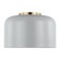 Malone transitional 1-light LED indoor dimmable small ceiling flush mount in matte grey finish with (7725|7505401EN3-118)