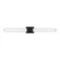 Kiel modern 1-light LED indoor dimmable large bath vanity wall sconce in midnight black finish with (7725|4604093S-112)